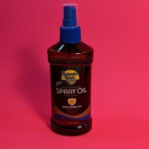 Banana Boat Deep Tanning Spray Oil, SPF 4 New